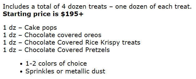 Small Gathering Package - Perfect for 15 guests 